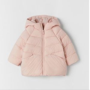 Zara Toddler Puffer Jacket Dusty Pink Size 2-3T
